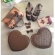 Lovely Lota Chocolate Embossed Heart Shaped Handbag(Limited Stock/3 Colours/Full Payment Without Shipping)